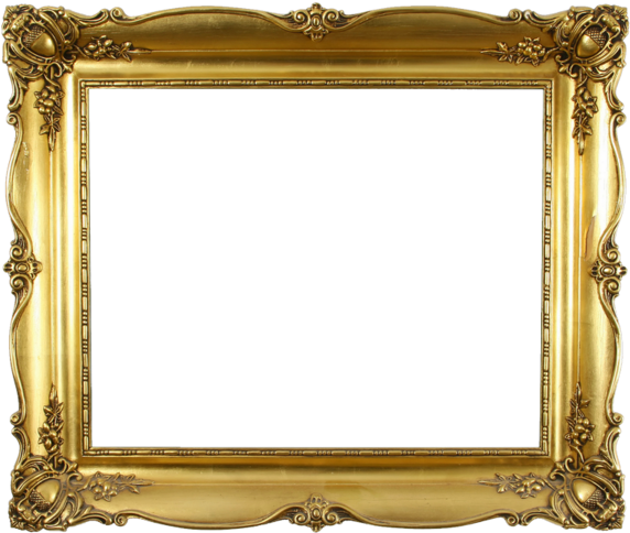 Cadre Or Png - Old Picture Frame Png (600x499), Png Download