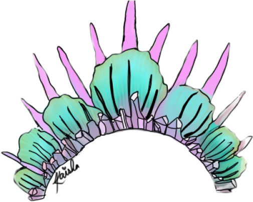 Crown Clipart Basketball - Drawings Of Mermaid Crowns (640x480), Png Download