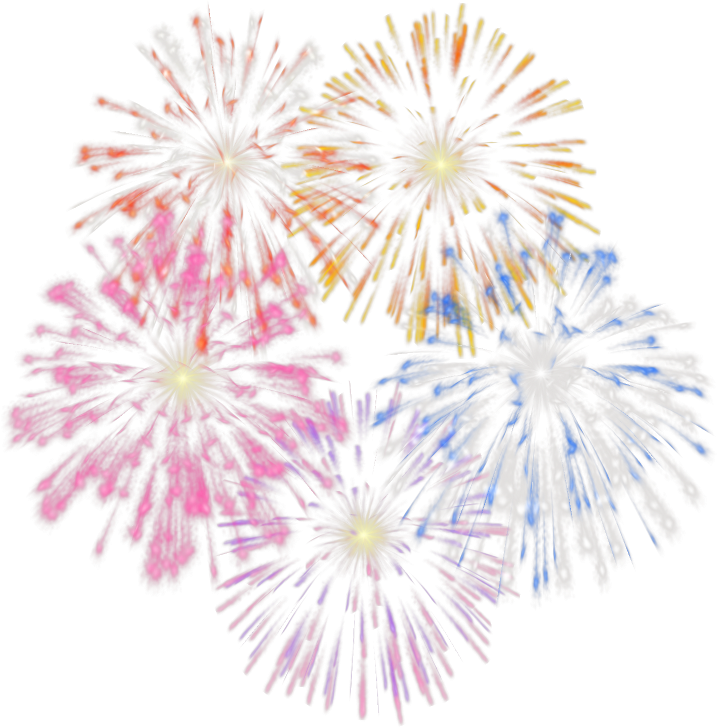 Imágenes De Fuegos Artificiales - Fuegos Artificiales Animados Png (717x727), Png Download