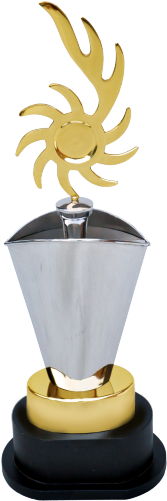 Golden Metal Trophies - Trophy (500x500), Png Download