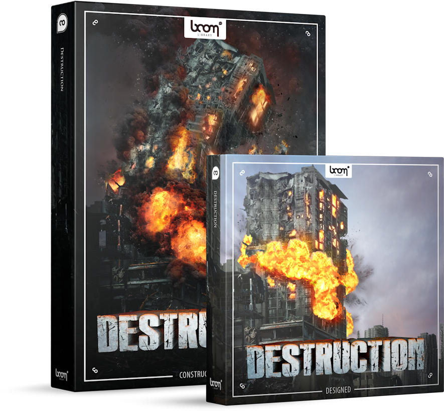 Destruction Sound Effects Library Product Box - Boom Library Destruction Bundle (1000x900), Png Download