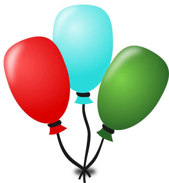 Balloons Svg Clip Arts 552 X 595 Px (552x595), Png Download