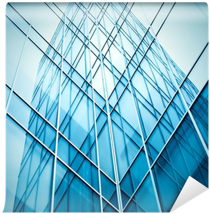 Beautiful Reflection In Glass Wall Of Modern Skyscrapers - Skyscraper (400x400), Png Download