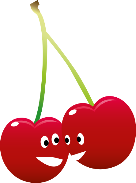 How To Set Use Pair Of Talking Cherries Svg Vector (444x596), Png Download
