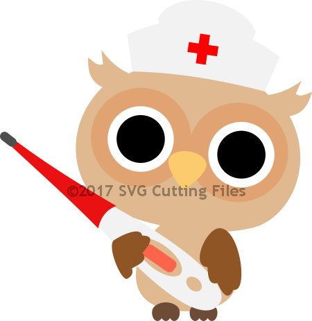 Nurse Clipart Owl - Owl Nurse (450x463), Png Download