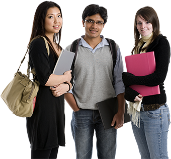English For Students - Girl (386x331), Png Download