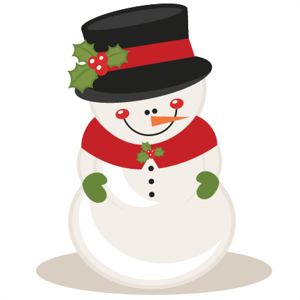 Christmas Snowman Scrapbook Clip Art Christmas Cut - Cute Christmas Clipart Png (432x432), Png Download