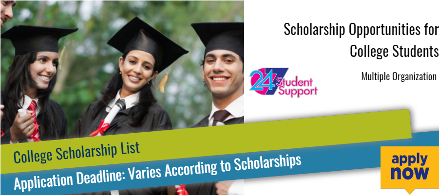 Scholarship Opportunities For College Students - Free Scholarships (940x440), Png Download