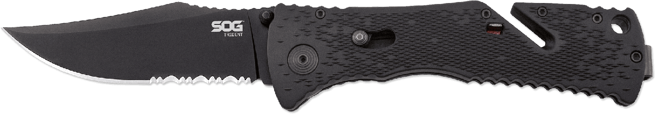 Blade Details - Knife Sog (1330x546), Png Download