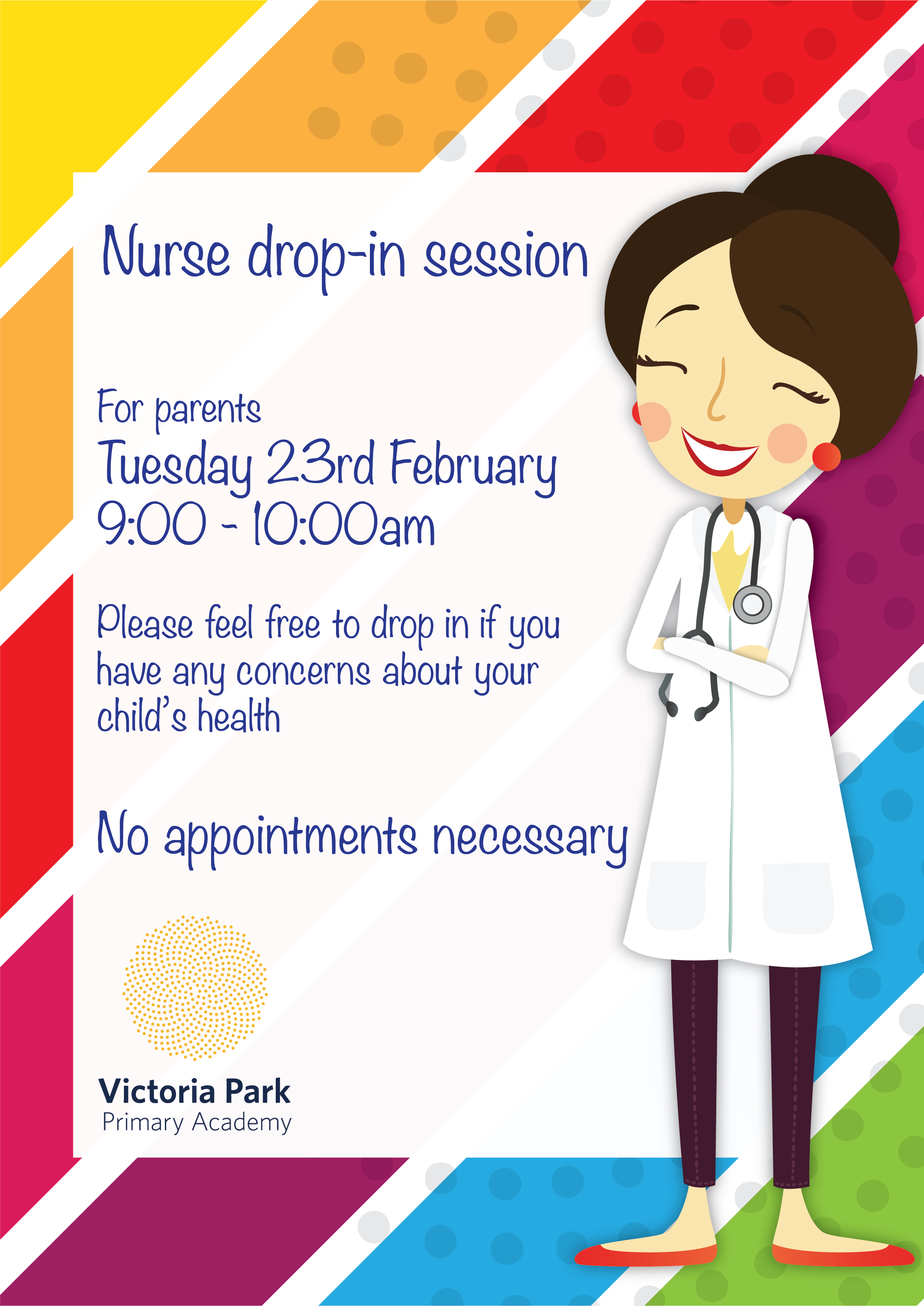 Free School Nurse Clipart - Drop In Sessions In School (2483x3509), Png Download