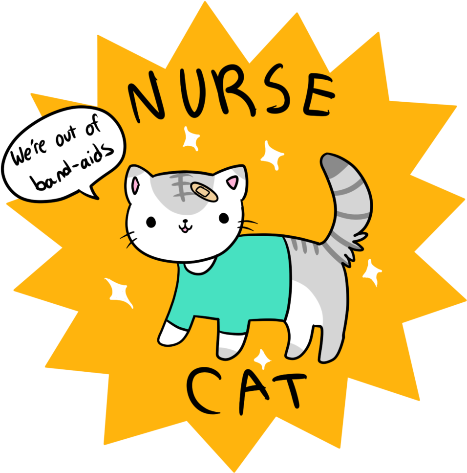 Cat Clipart Nurse - Bp Plus Fuel Card (600x600), Png Download
