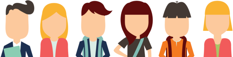 College Students - College Student Illustration Png (768x184), Png Download
