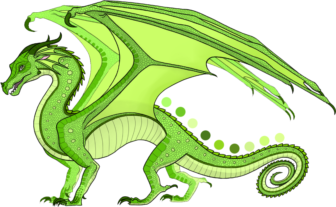 Chameleon Is A Yellowish Lime-green Male Rainwing The - Wings Of Fire Rainwing (1184x739), Png Download