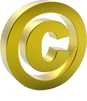 How To Work From Home How To Create Website - 3d Copyright Icon Png (345x400), Png Download