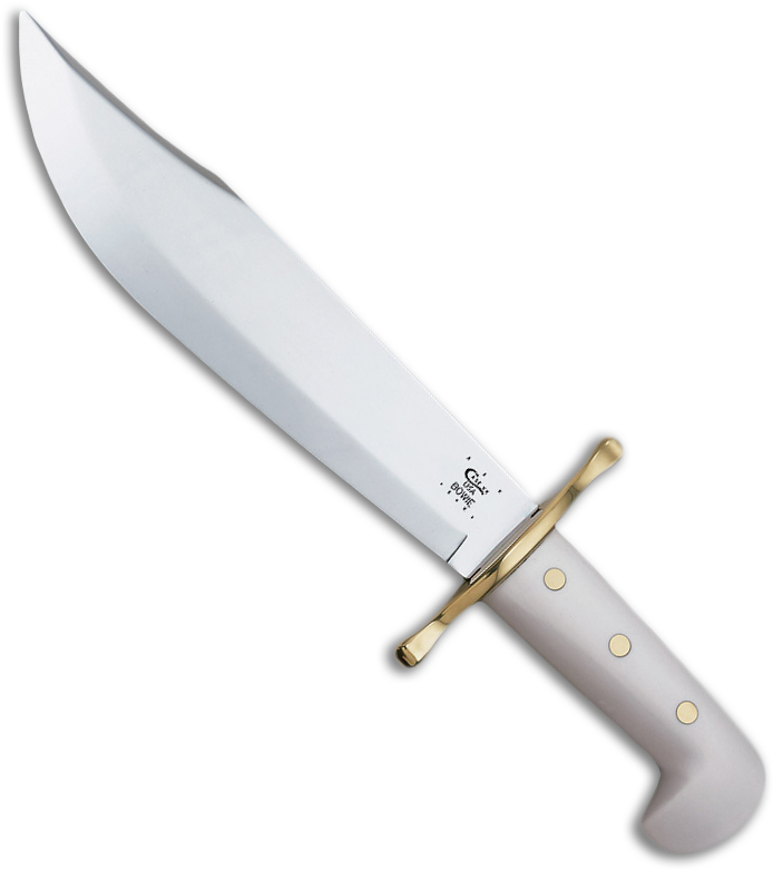 Case Bowie Knife White (711x800), Png Download