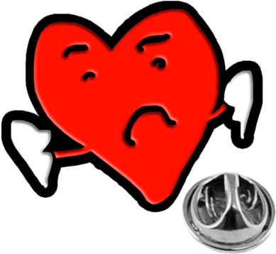 Heartbreak Room Enamel Pin - Eel Fish English Pewter Lapel Pin Badge (600x600), Png Download