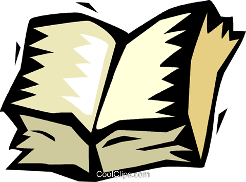 Open Book Royalty Free Vector Clip Art Illustration - Book Clipart (480x355), Png Download