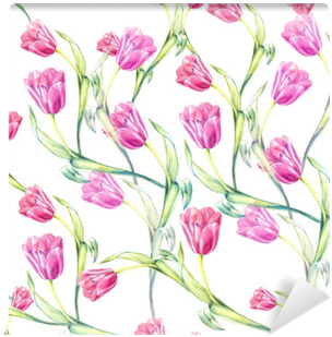 Natural Floral Background With Beautiful Watercolor - Watercolor Painting (400x400), Png Download
