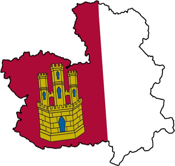 Wikiproyecto Castilla-la Mancha - Castilla La Mancha Flag (600x567), Png Download