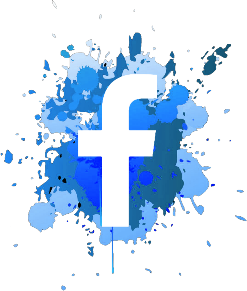 Mancha Facebook Face Social Blue - Logo De Facebook Como Mancha (1024x1024), Png Download