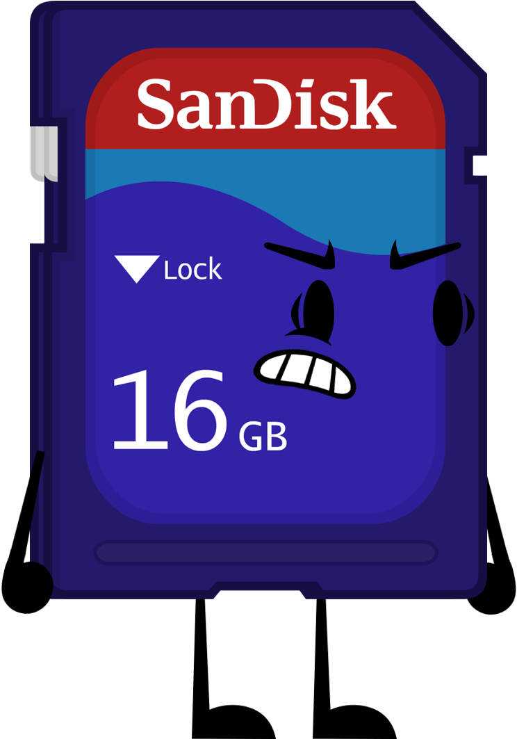 Sd Card Pose 2 - Micro Sd (757x1062), Png Download
