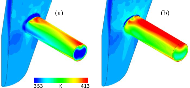 Predicted Temperature Distribution On The Nozzle Wall - Graphic Design (762x371), Png Download