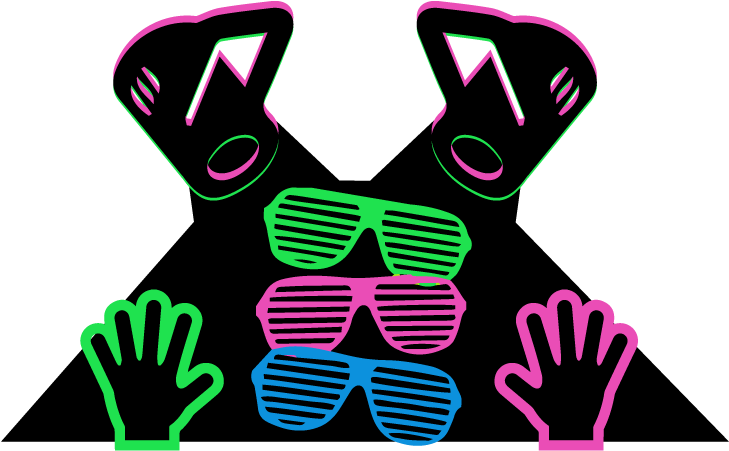 Blacklight Dj Events Ny - Blinkrock Led Hip Hop Sunglasses Green (857x529), Png Download