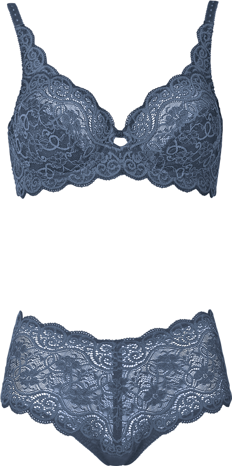 Amourette 300 Underwired Bra & Maxi - Retro Bikini (1564x1699), Png Download