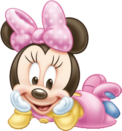 Baby Minnie Mouse 1st Birthday Clipart Download - Minnie Bebe (475x488), Png Download