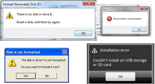 Sd Memory Card Errors - Memory Card Corrupted (500x271), Png Download