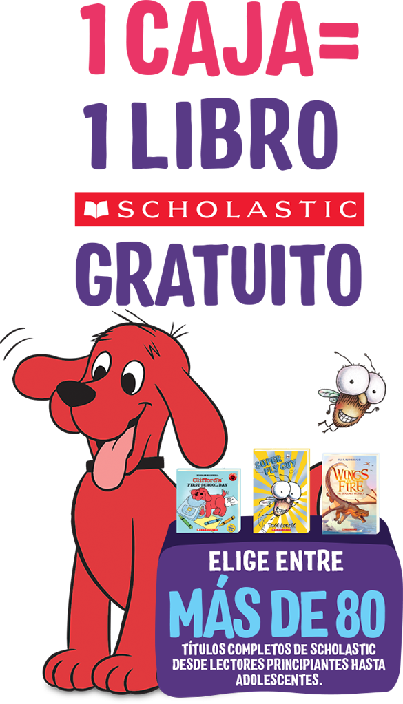 Clifford The Big Red Dog Y Fly Guy Quieren Que Obtengas - Feeding Reading (585x1023), Png Download