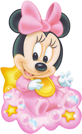 Baby Minnie Sit On Cloud - Invitaciones De Minnie Bebe (302x461), Png Download