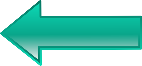 Left Arrow Clipart - Teal Arrow Pointing Right (600x280), Png Download
