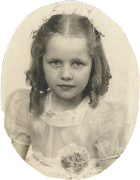 Mary Sue Kallandar, Interviewee, As A Girl - Drawing (504x637), Png Download