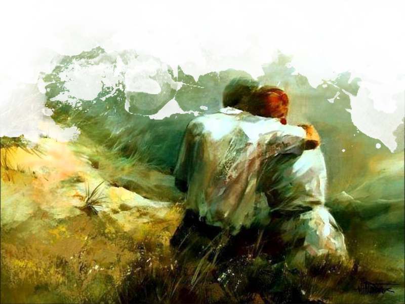 Original Image Credit - Famous Love Paintings (800x600), Png Download
