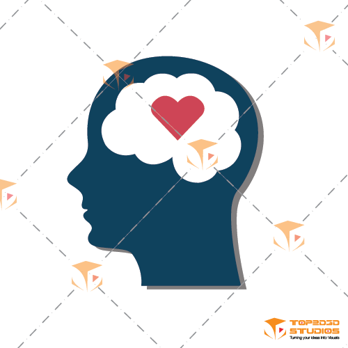 Loving Brain Icon - Logo (500x500), Png Download