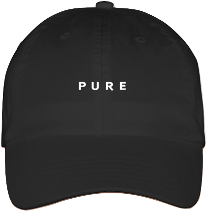 Pure Hat Black Very Rare 100% Cotton Made In - Teka (457x469), Png Download