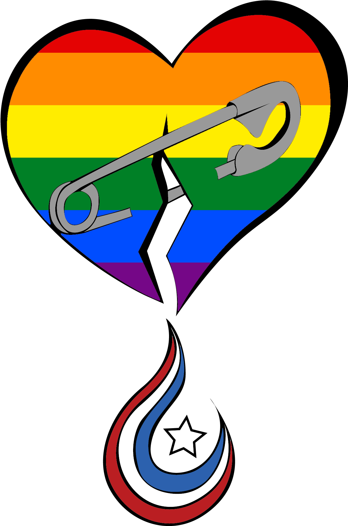 I Created A Safety Pin Emblem For Free Use (1348x1999), Png Download