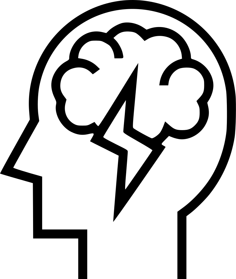 Brainstorm Svg Png Icon Free Download Onlinewebfonts - Black And White Brainstorming (828x980), Png Download