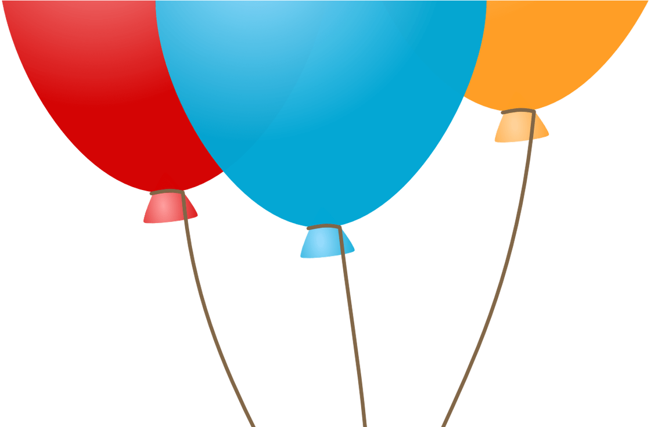 28 Collection Of Balloon Clipart Transparent Background - Happy Birthday Balloon Icon (1368x855), Png Download