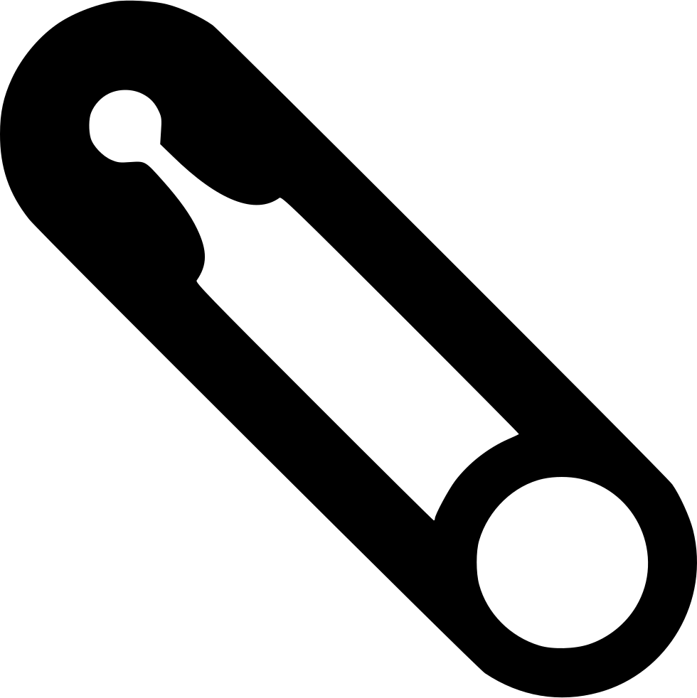 Safety Pin Closed (980x982), Png Download