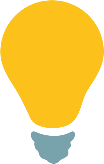 File - Emoji U1f4a1 - Svg - Light Bulb Flat Design (600x600), Png Download