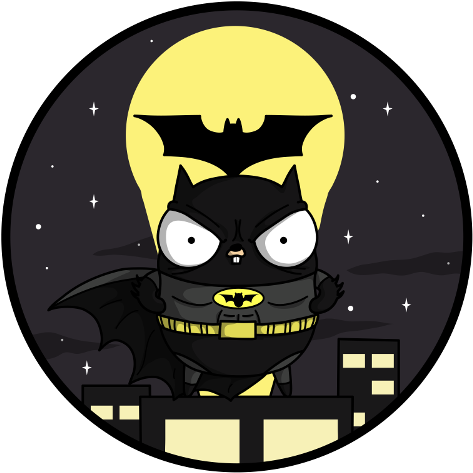 "batman May Have The Bat Signal, But Gophers Have Channels - Gopher Batman (500x500), Png Download
