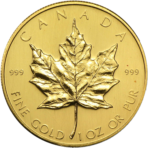 Coinimg Canadian-mapleleaf - Gold Maple Leaf Coin (504x504), Png Download