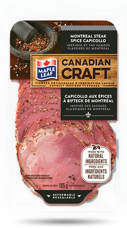 Maple Leaf Canadian Craft™ Montreal Steak Spice Capicollo - Maple Leaf Foods (500x500), Png Download