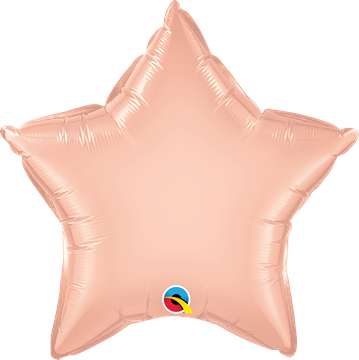 Foil Balloon Rose Gold Star 51cm - Rose Gold Star Balloon (359x360), Png Download