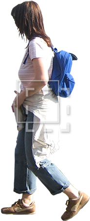 Woman Walking Png - Student Entourage (450x450), Png Download