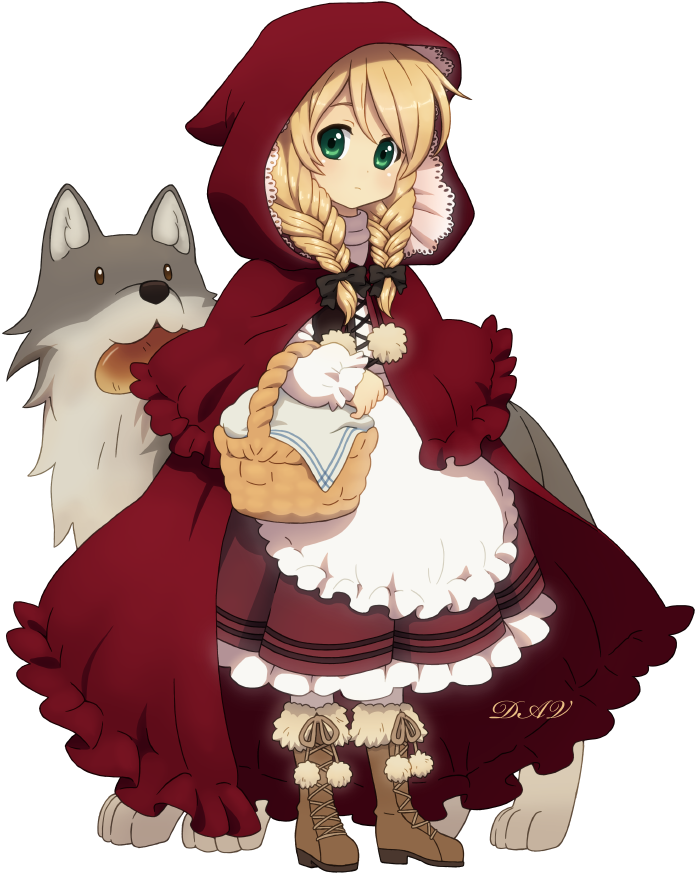 What If Little Red Riding Hood Was Born Again What - Little Red Riding Hood Anime (700x933), Png Download