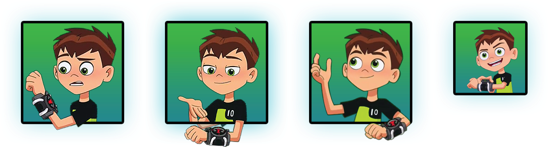 Ben 10new Series - Ben 10 Alien Glitch (1102x320), Png Download