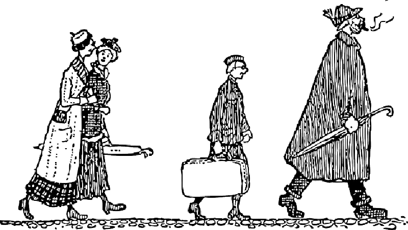 Mb Image/png - People Walking Clip Art (800x450), Png Download